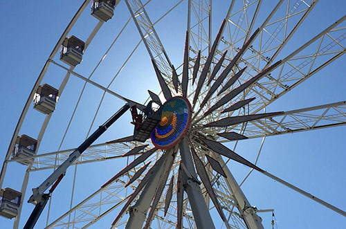 Salerno: domani inizia il montaggio della grande ruota panoramica