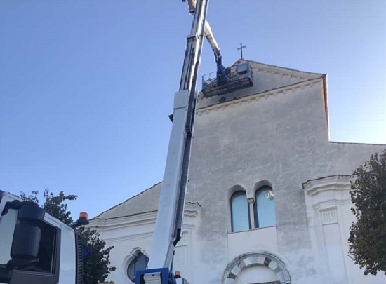 Ravello, lavori “lampo” alla facciata del Duomo