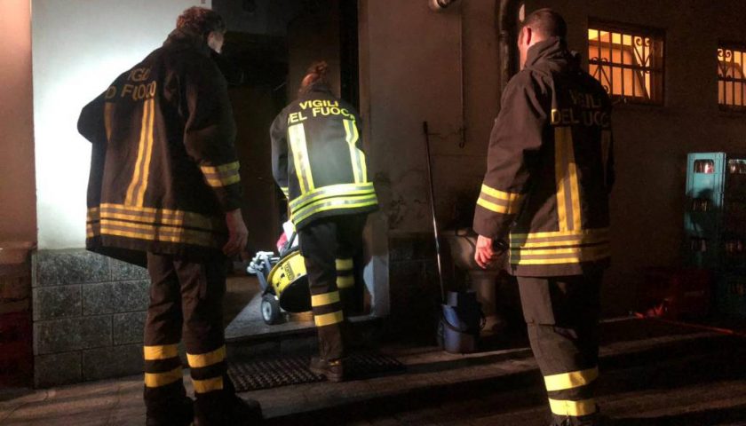 Incendio in un bar rosticceria di Omignano