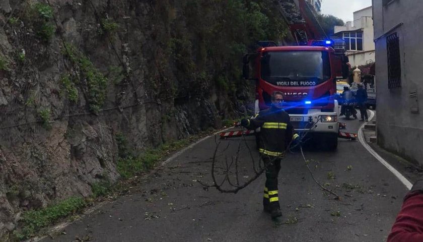 Cetara, lavori conclusi: riapre la Statale 163 Amalfitana dopo la caduta di un albero