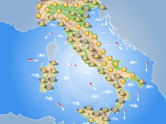 Meteo: il giorno di Natale con il sole