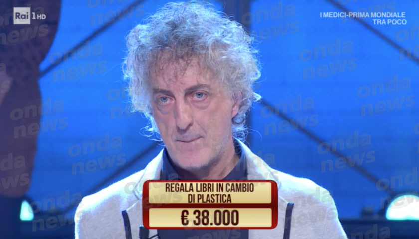 L’ideatore del Libro Sospeso da Polla ospite a “I Soliti Ignoti” condotto da Amadeus