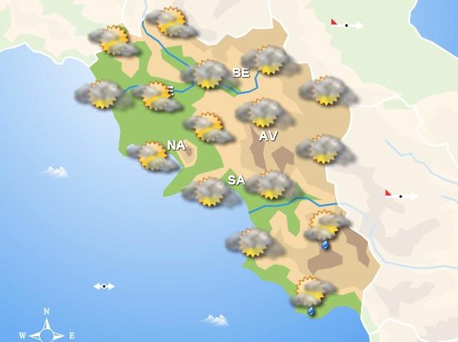 Meteo domani, in Campania pioggia nelle ore mattutine e nevicate in Irpinia e Beneventano