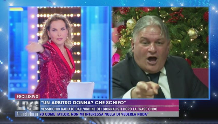 Sergio Vessicchio attacca Barbara d’Urso: “Io ti faccio nera” | Lei: “Nella mia televisione non ti ci voglio”