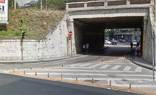 Sottopasso di Torrione, da domani è senso unico monte-mare: per chi viene da via Mobilio c’è obbligo di precedenza e svola a destra