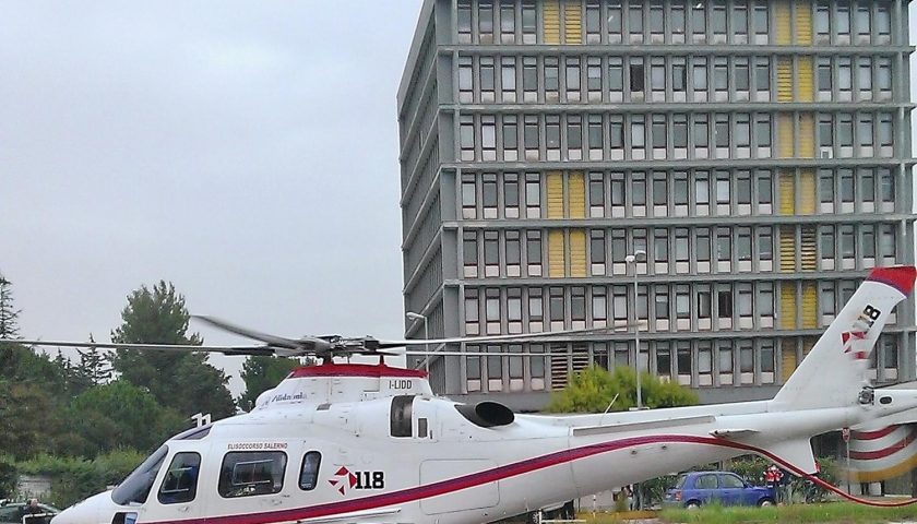 Salerno perde l’elisoccorso: va all’ospedale del Mare di Napoli