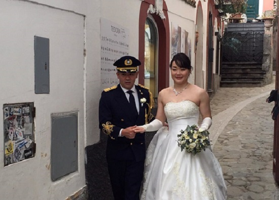 L’amore ai tempi del coronavirus, giapponesi sposi in Costiera Amalfitana