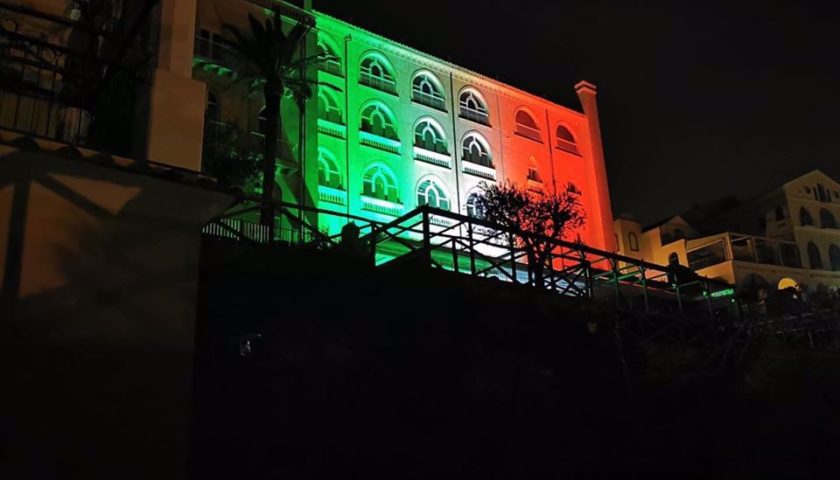 Palazzo Avino a Ravello si veste del tricolore