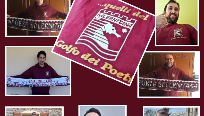 #Distantimauniti, l’amore per la Salernitana del Fan Club “Quelli del Golfo dei Poeti”