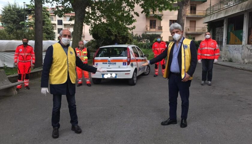Cava de’Tirreni, si rinforza il parco automezzi per l’associazione “Mani Amiche” grazie ai Lions Cava/Vietri