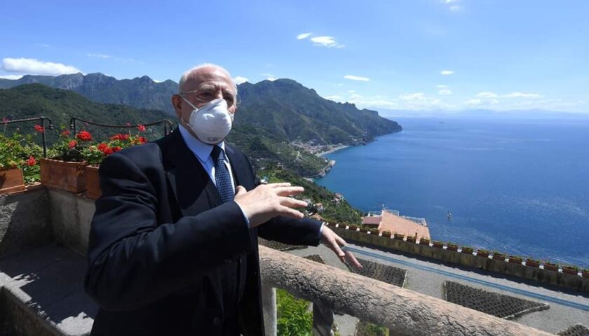 De Luca da Ravello lancia Campania Sicura