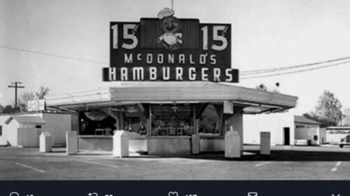 Accadde oggi: il 15 maggio del 1940 nasce a San Bernardino in California il primo McDonald’s della storia