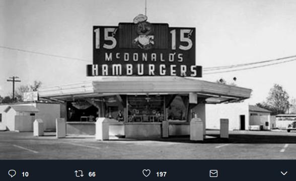 Accadde oggi: il 15 maggio del 1940 nasce a San Bernardino in California il primo McDonald’s della storia