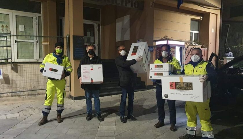 A Sala Consilina consegnate le mascherine della Regione Campania per bambini