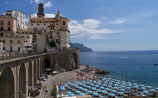 Piogge abbondanti, divieto di balneazione ad Atrani