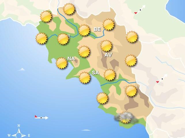 Meteo per domani, sole nel Sud Italia