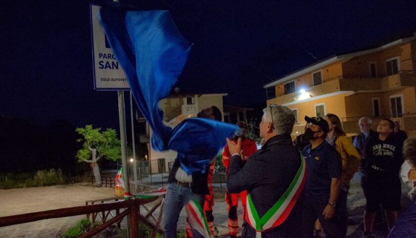 Inaugurato ieri sera a Camerota il parcheggio “San Vito”: sarà gratis