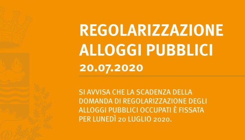 Eboli – lunedì 20 luglio è il termine ultimo per presentare le domande per la regolarizzazione degli alloggi pubblici