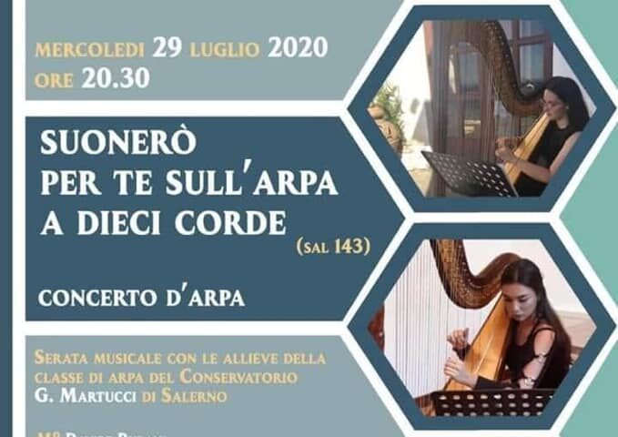 Mercoledi prossimo concerto d’arpa nella chiesa San Clemente di Pellezzano