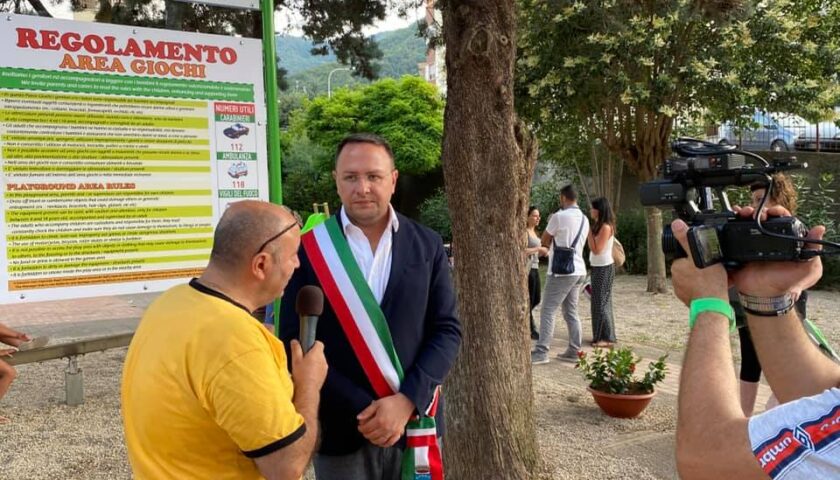 Coperchia – finalmente l’inaugurazione del parco giochi di via N. Russo