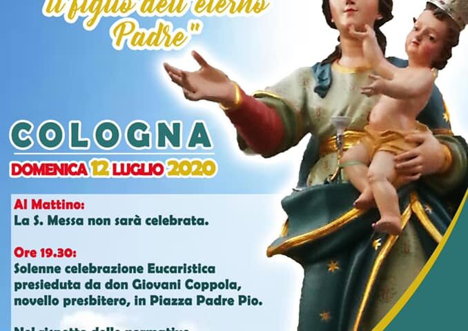 Domenica si festeggia la Madonna della Neve a Cologna di Pellezzano con l’alzata del panno