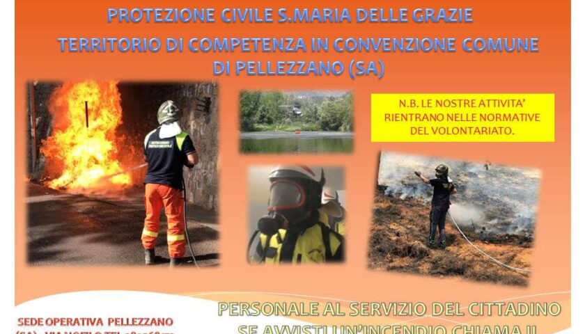 Pellezzano – Attivato il servizio antincendio boschivo per il rischio interfaccia