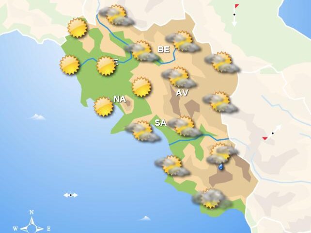 Proroga allerta meteo per temporali nella zona meridionale della Campania