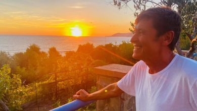 Gianni Morandi si gode Acciaroli: “Fantastico tramonto cilentano”