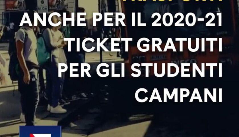 Campania – trasporti gratuiti per gli studenti, partita la nuova campagna abbonamenti