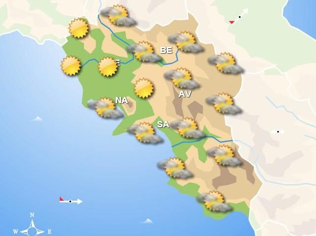 Meteo domani, Sole al mattino in Campania e qualche nube nel pomeriggio sulla costa
