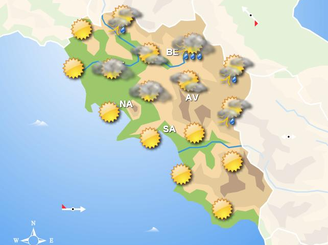 Meteo per il week end, in Campania sole domani e domenica