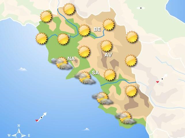 Meteo in Campania, domani cielo sereno in tutta la regione
