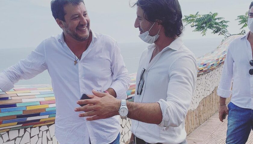 Dante Santoro incontra Salvini a Vietri sul Mare