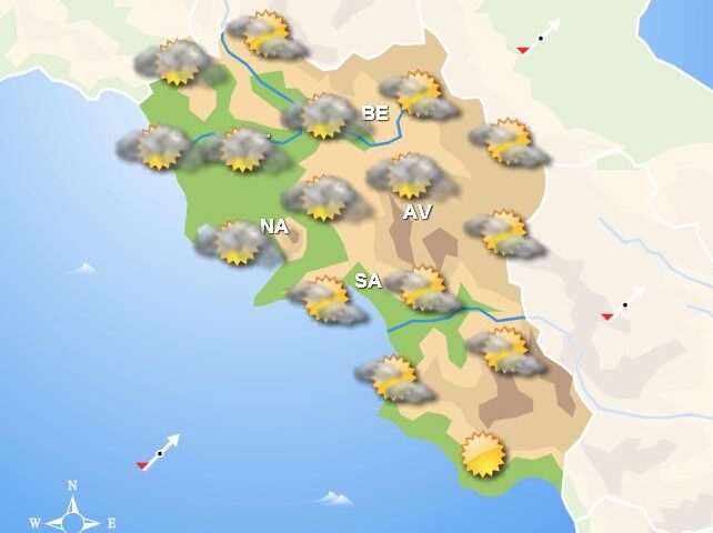 Meteo domani, in Campania tempo stabile con qualche pioggia nelle zone interne