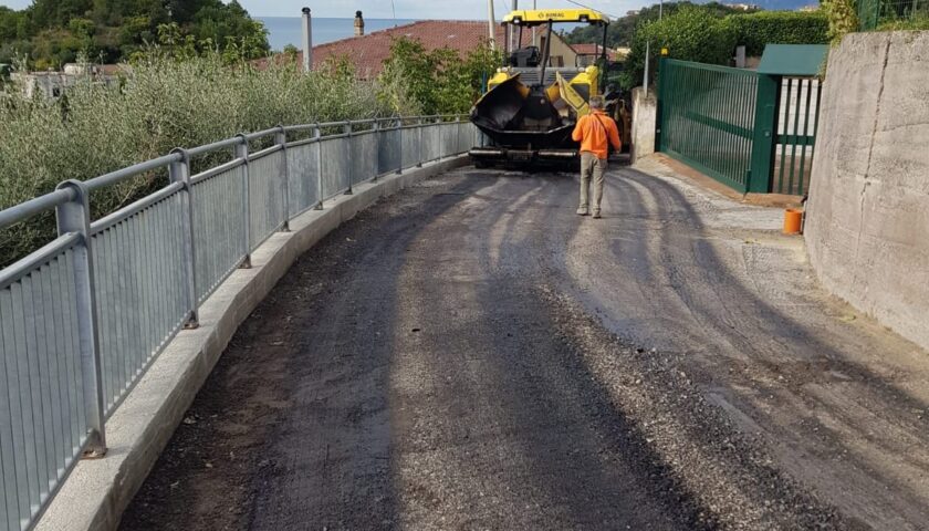 Salerno, ultimati dal Comune i lavori della strada a Giovi