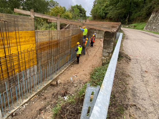 Proseguono i lavori lungo la SP 142 nel comune di Campora