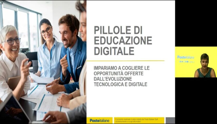 POSTE ITALIANE: ANCHE IN PROVINCIA DI SALERNO LE LEZIONI DI EDUCAZIONE DIGITALE IN MODALITA’ WEBINAR