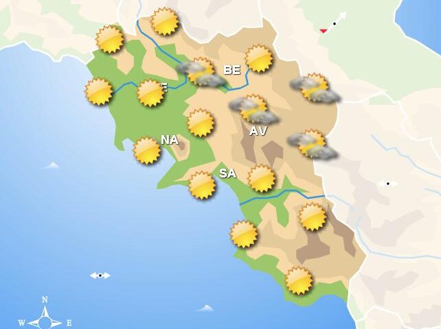 Meteo domani, in Campania cieli soleggiati o poco nuvolosi