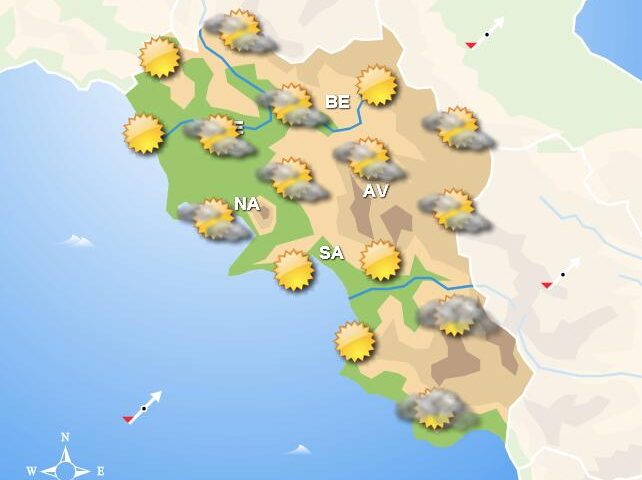 Meteo domani, in Campania giornata con cieli sereni. Possibili piogge nel meridione della regione