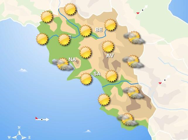 Meteo domani, in Campania giornata di bel tempo