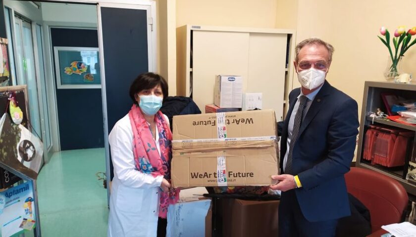 L’Anc Salerno dona dispositivi di protezione individuale al reparto di Neonatologia del Ruggi di Salerno