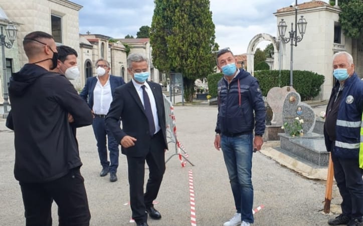 Ognissanti, cimitero in sicurezza a Salerno