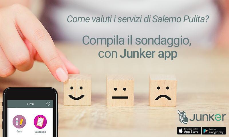 Junker App, un sondaggio per giudicare i servizi di Salerno Pulita