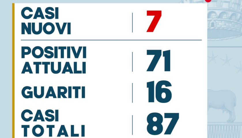 Pellezzano – sette nuovi casi di positività ed un guarito