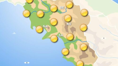 Meteo domani, in Campania soleggiato su tutta la regione con cieli sereni dalla mattina fino alla serata Meteo domani, in Campania soleggiato su tutta la regione con cieli sereni dalla mattina fino alla serata