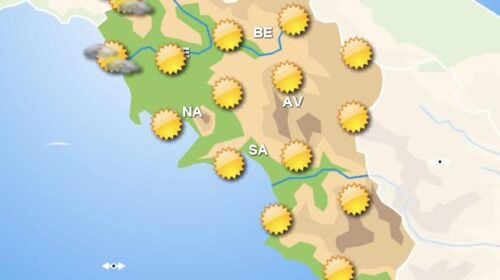 Meteo domani, in Campania cieli sereni o poco nuvolosi