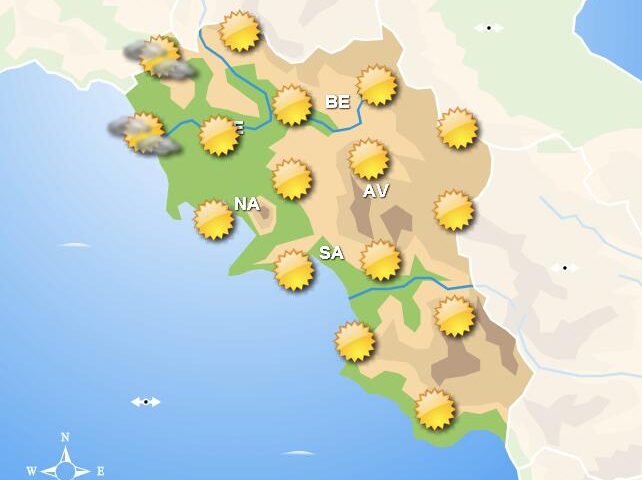 Meteo domani, in Campania cieli sereni o poco nuvolosi