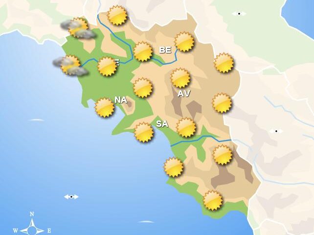 Meteo domani, in Campania giornata con cieli sereni