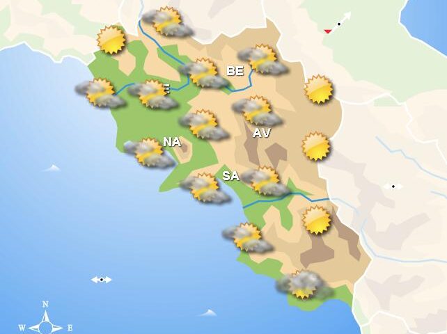 Meteo domani, in Campania cieli poco nuvolosi