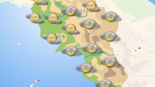 Meteo domani, in Campania cieli nuvolosi su tutta la regione